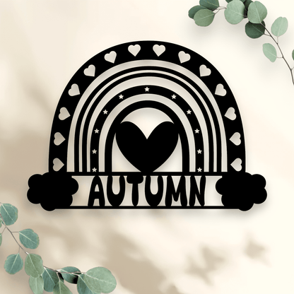 Personalised Rainbow Name Sign Whimsic 