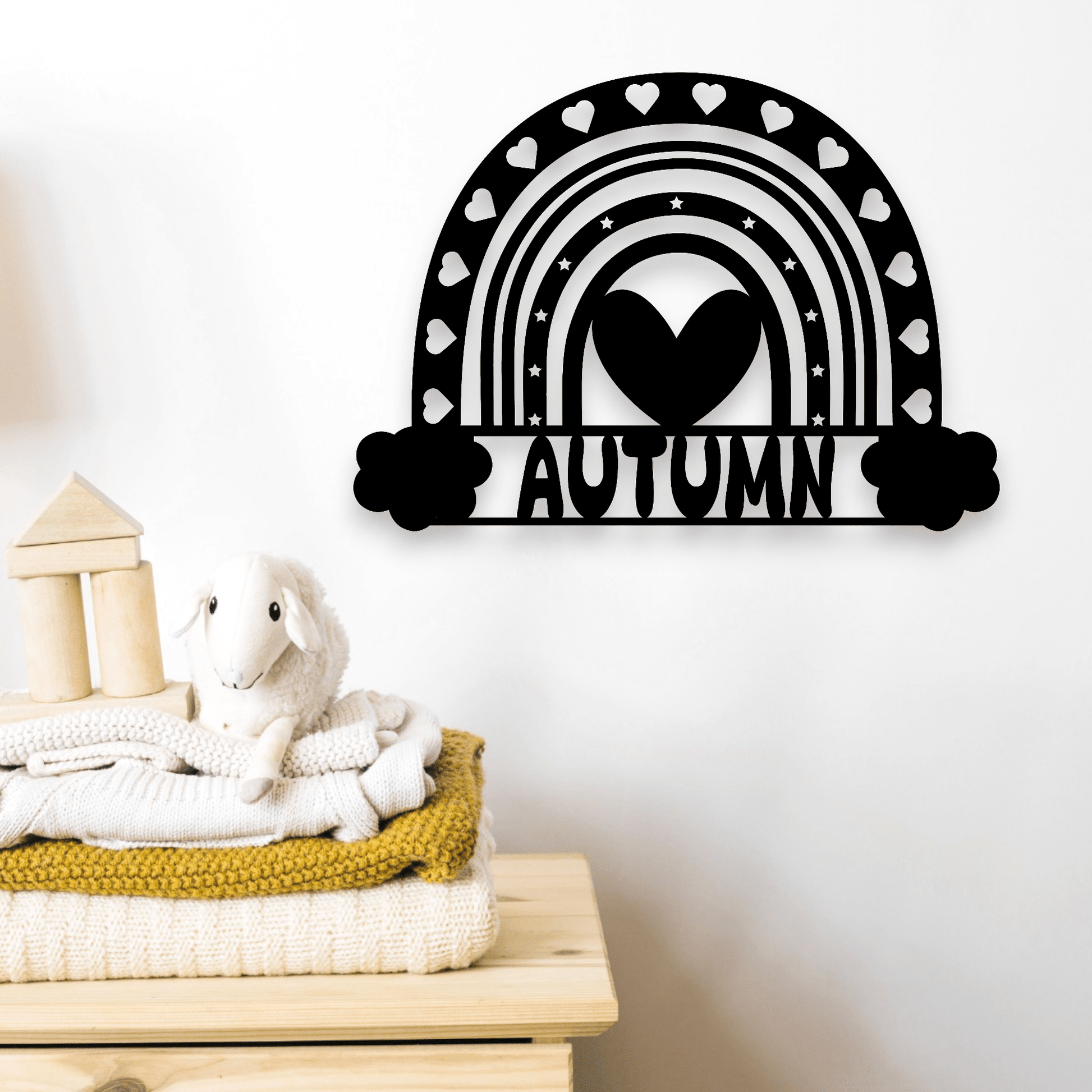 Personalised Rainbow Name Sign Whimsic 