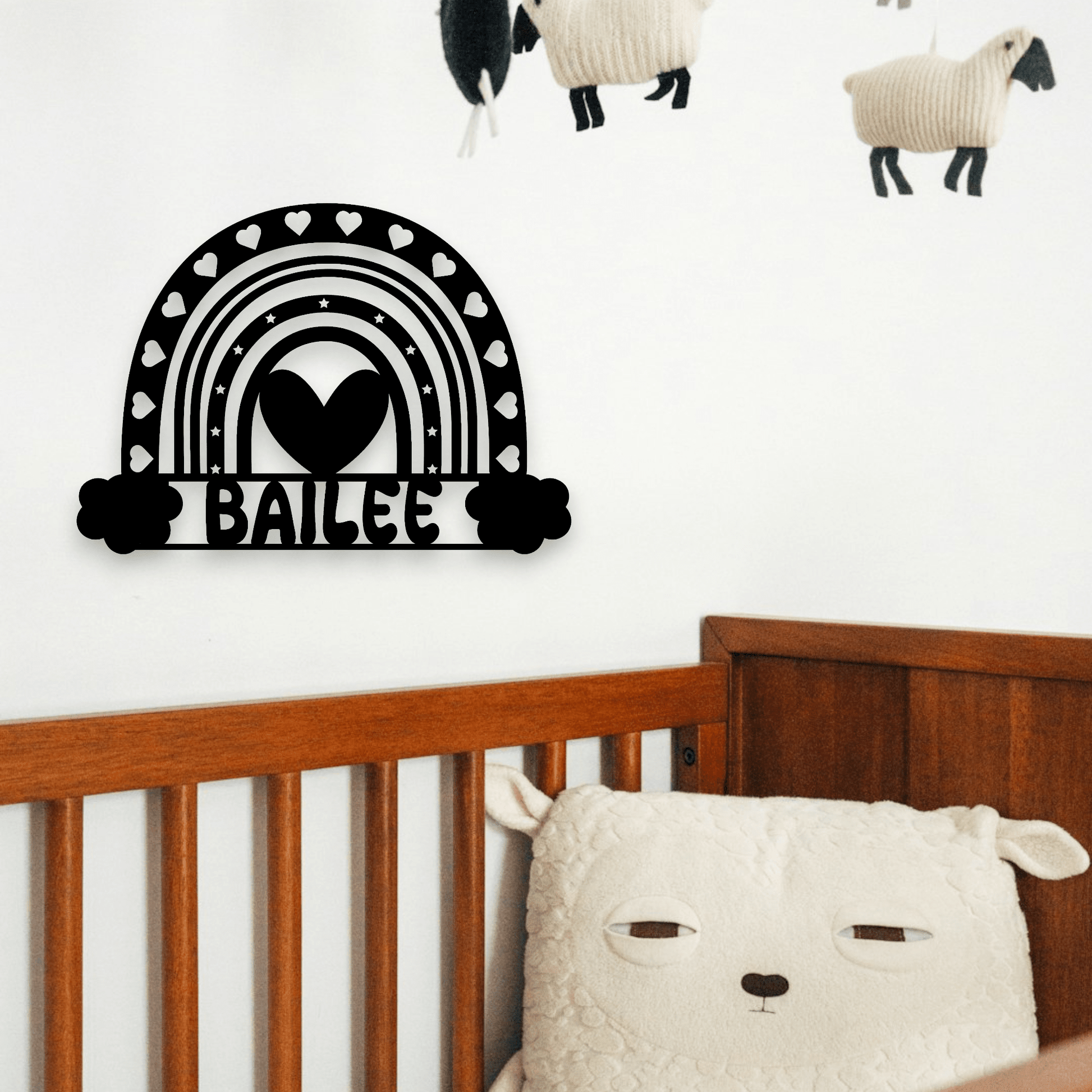 Personalised Rainbow Name Sign Whimsic 