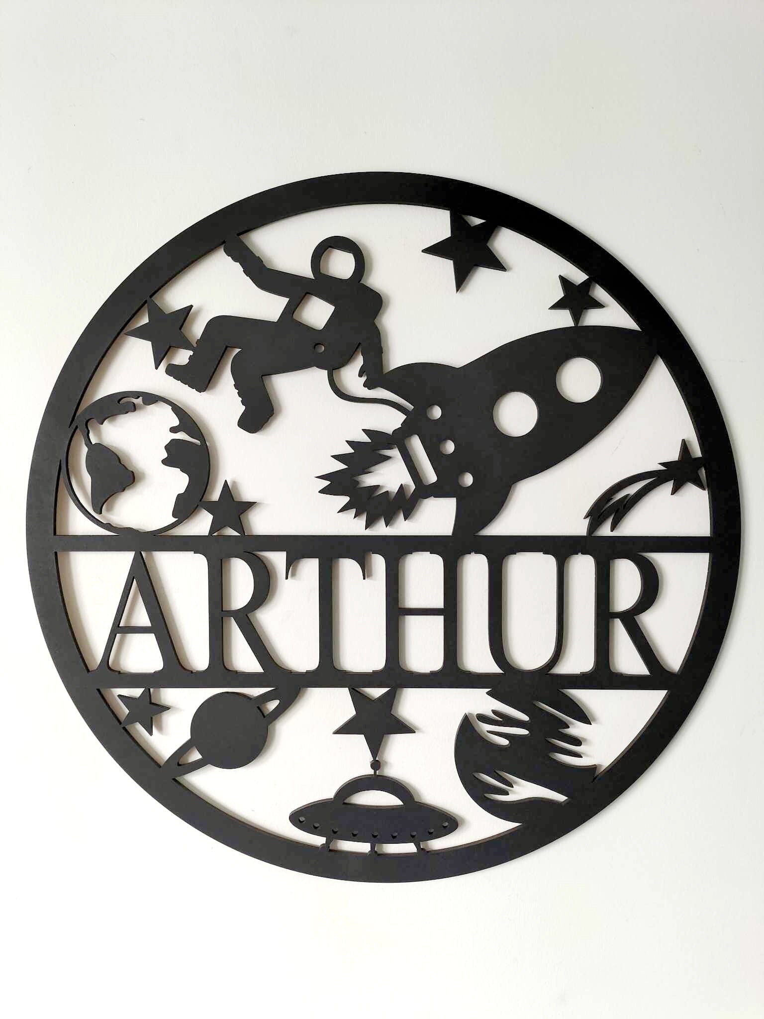 Personalised Space Name Round Whimsic 