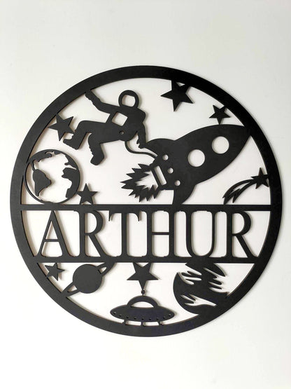 Personalised Space Name Round Whimsic 