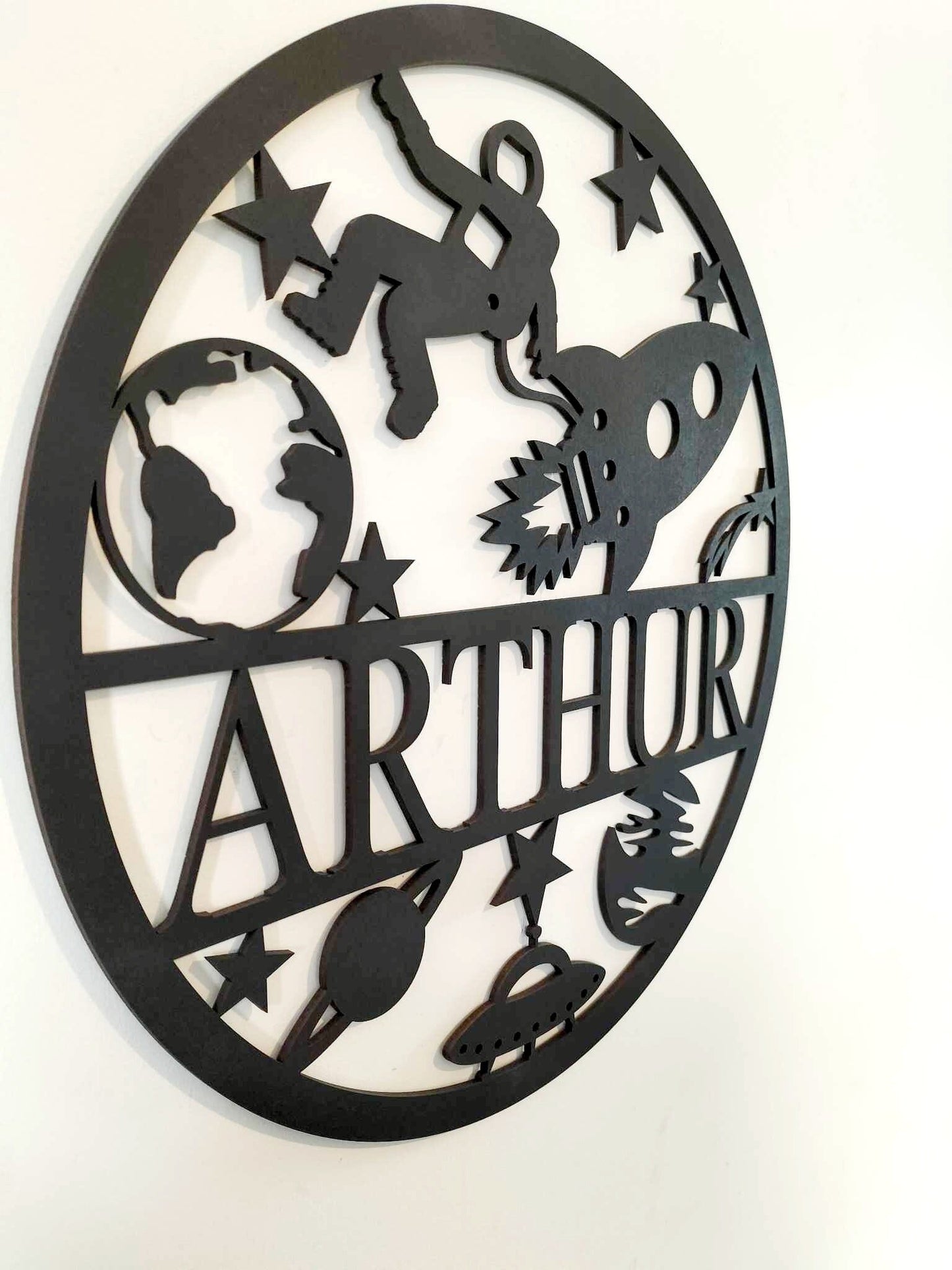 Personalised Space Name Round Whimsic 