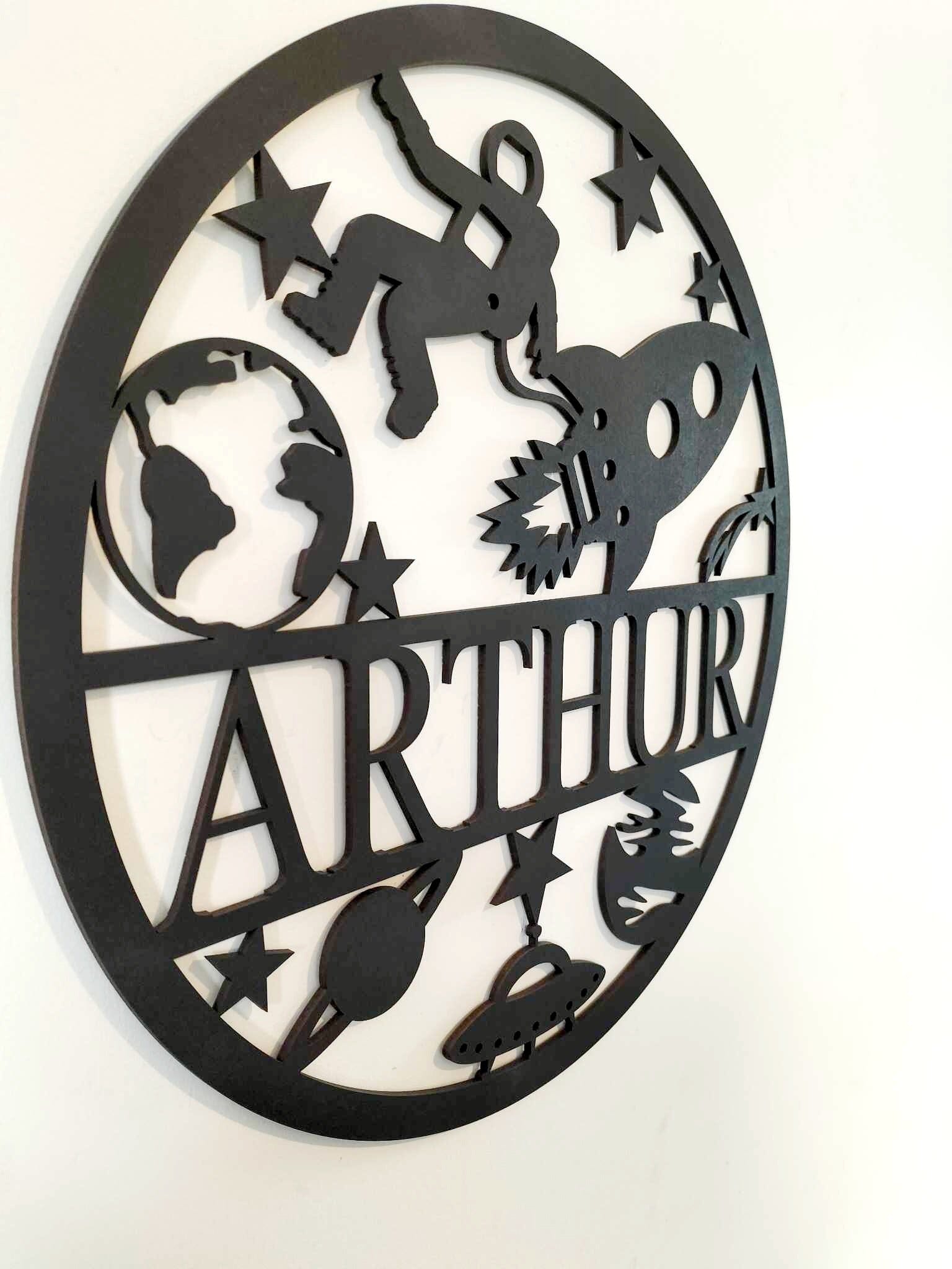 Personalised Space Name Round Whimsic 