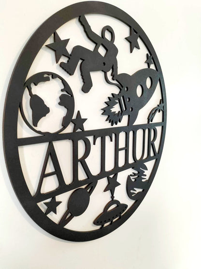 Personalised Space Name Round Whimsic 