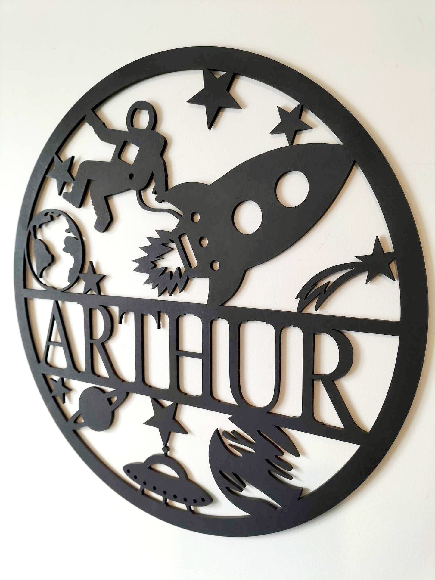 Personalised Space Name Round Whimsic 