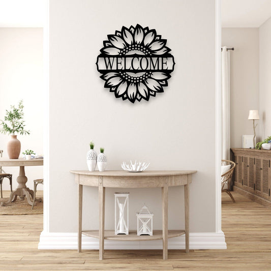 Personalised Sunflower Wall Art Whimsic 