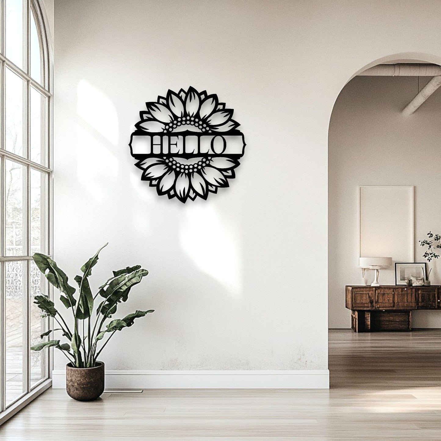 Personalised Sunflower Wall Art Whimsic 