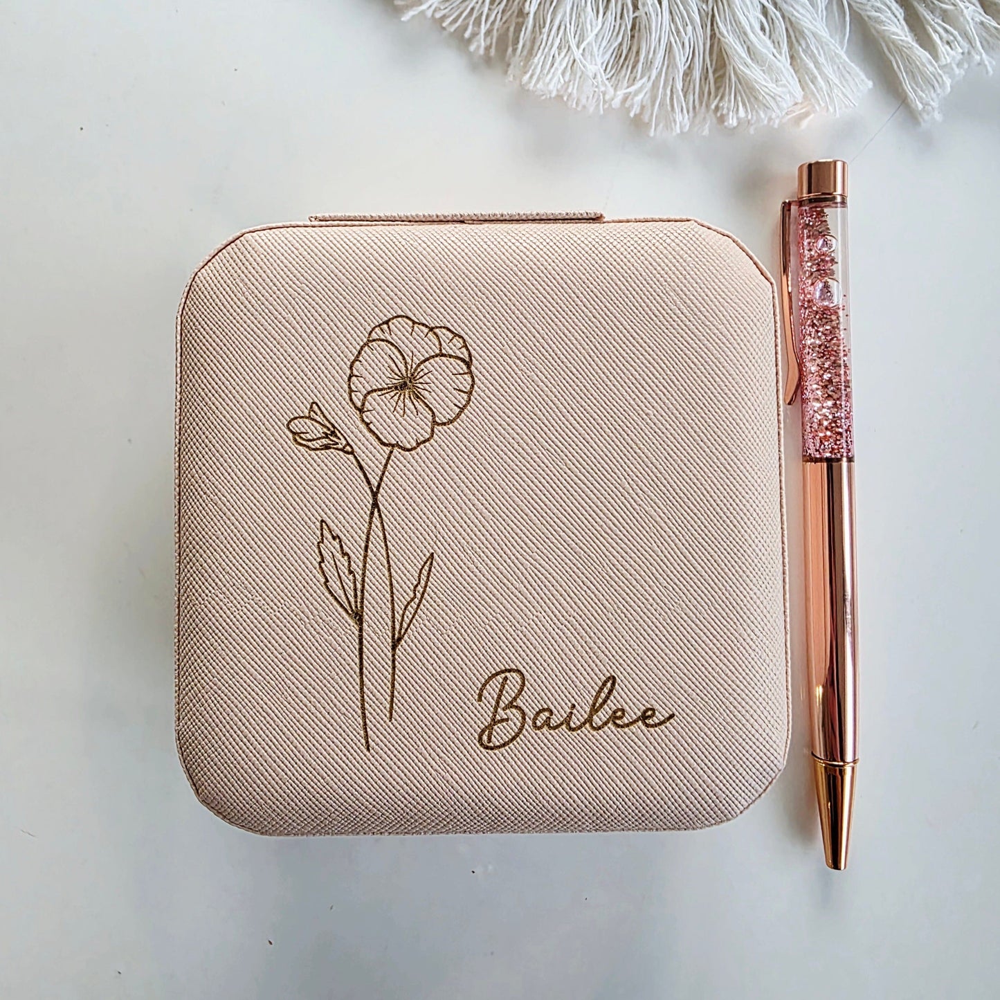 Personalised Travel Jewellery Box Whimsic 