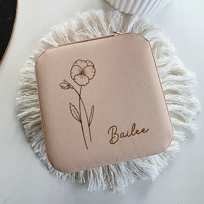 Personalised Travel Jewellery Box Whimsic 