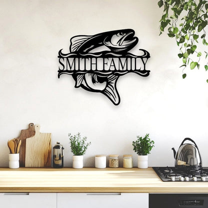 Personalised Trout Wall Art Whimsic 
