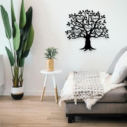 Personalised Family Tree Wall Art