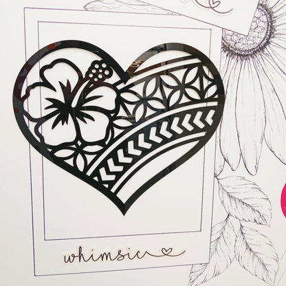 Polynesian Heart Decor Whimsic 