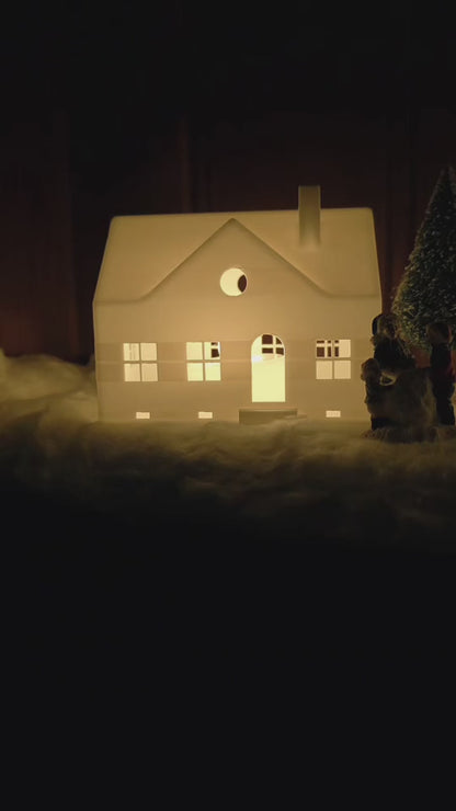 3D Christmas Village Decor Set