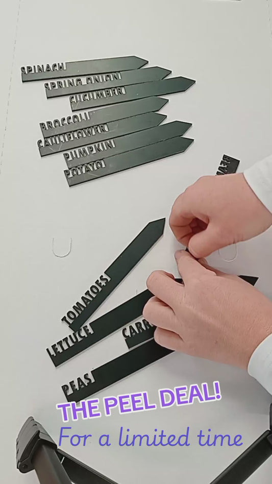 Vegetable Plant Stakes - Peel Your Own