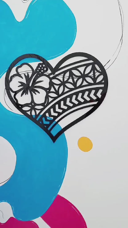 Polynesian Heart Decor