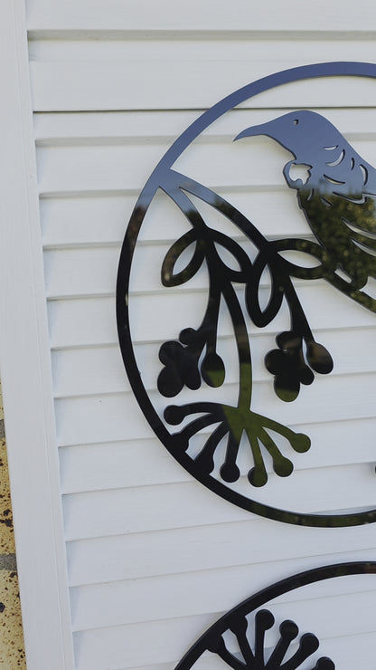 Fantail & Tui Wall Art Set