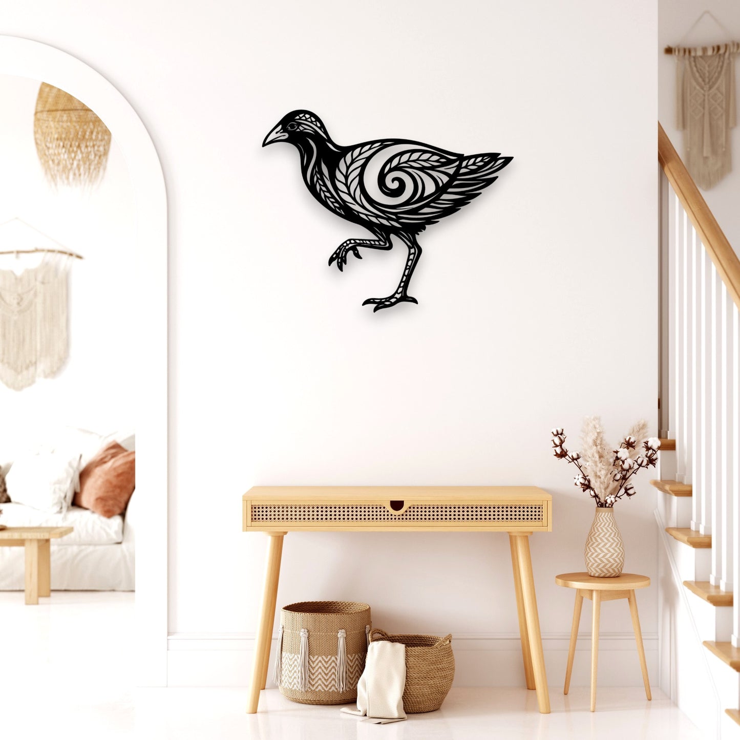 Koru Spirit Pūkeko Wall Art