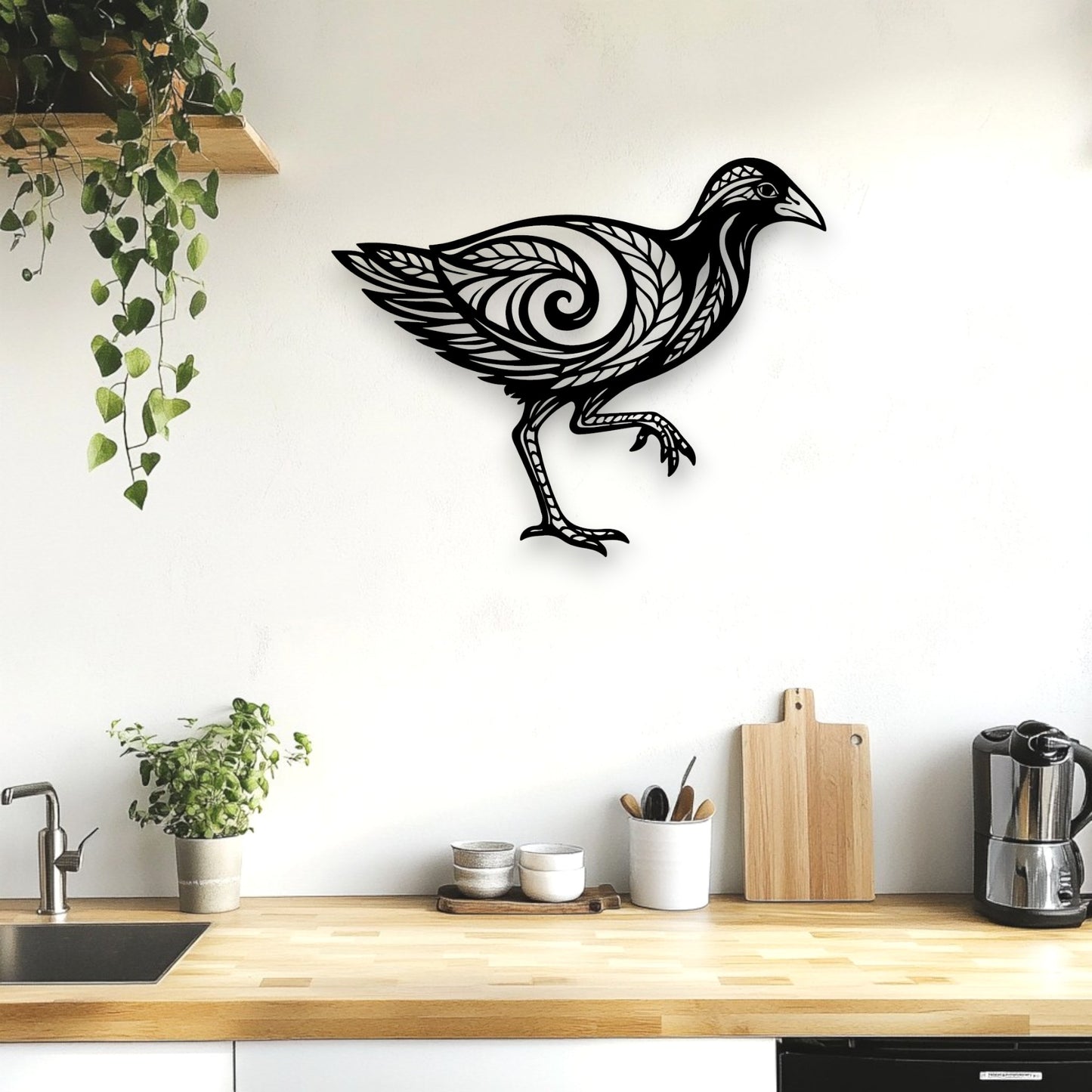 Koru Spirit Pūkeko Wall Art
