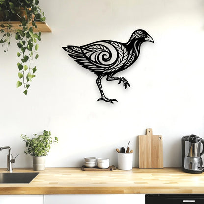 Koru Spirit Pūkeko Wall Art