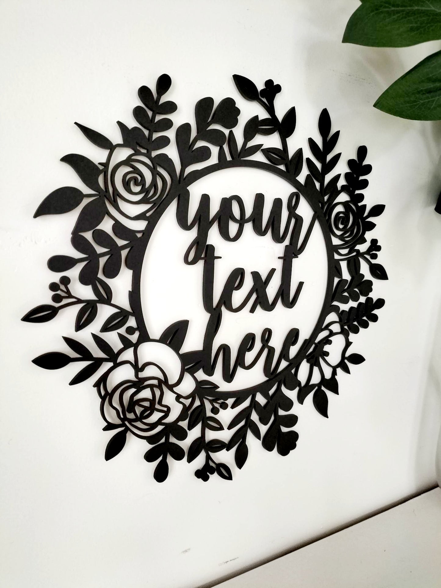 Personalised Floral Wall Art