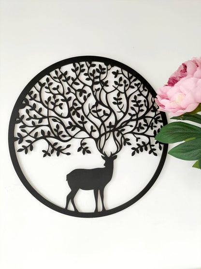 Tree of Life Deer Wall Décor