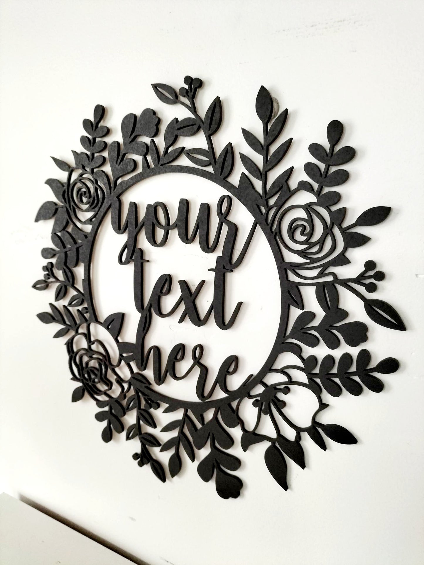 Personalised Floral Wall Art