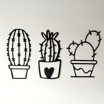 Cacti Wall Art Set