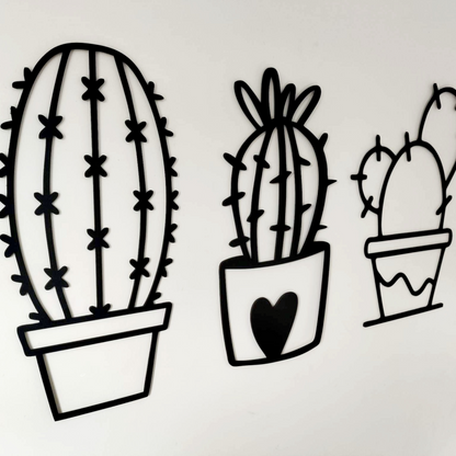 Cacti Wall Art Set