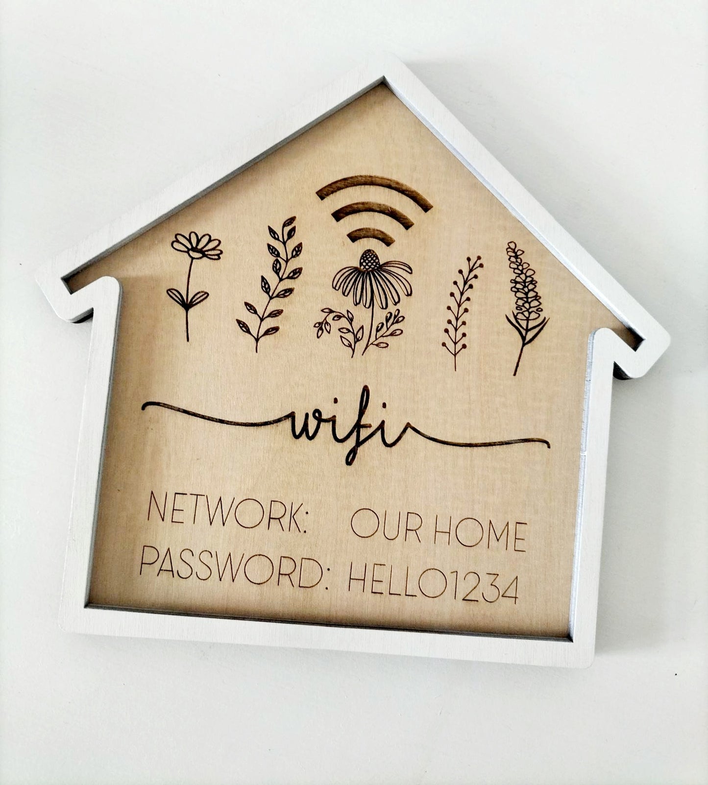 Wildflower Home Wi-Fi Sign