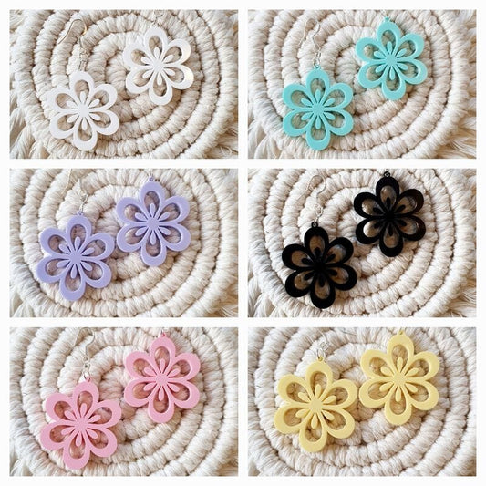 Retro Flower Earrings Earrings Whimsic 
