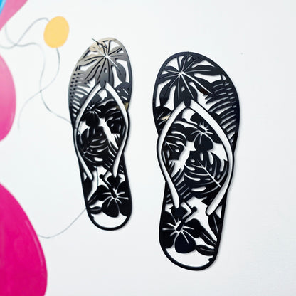Island Bloom Jandals Wall Art