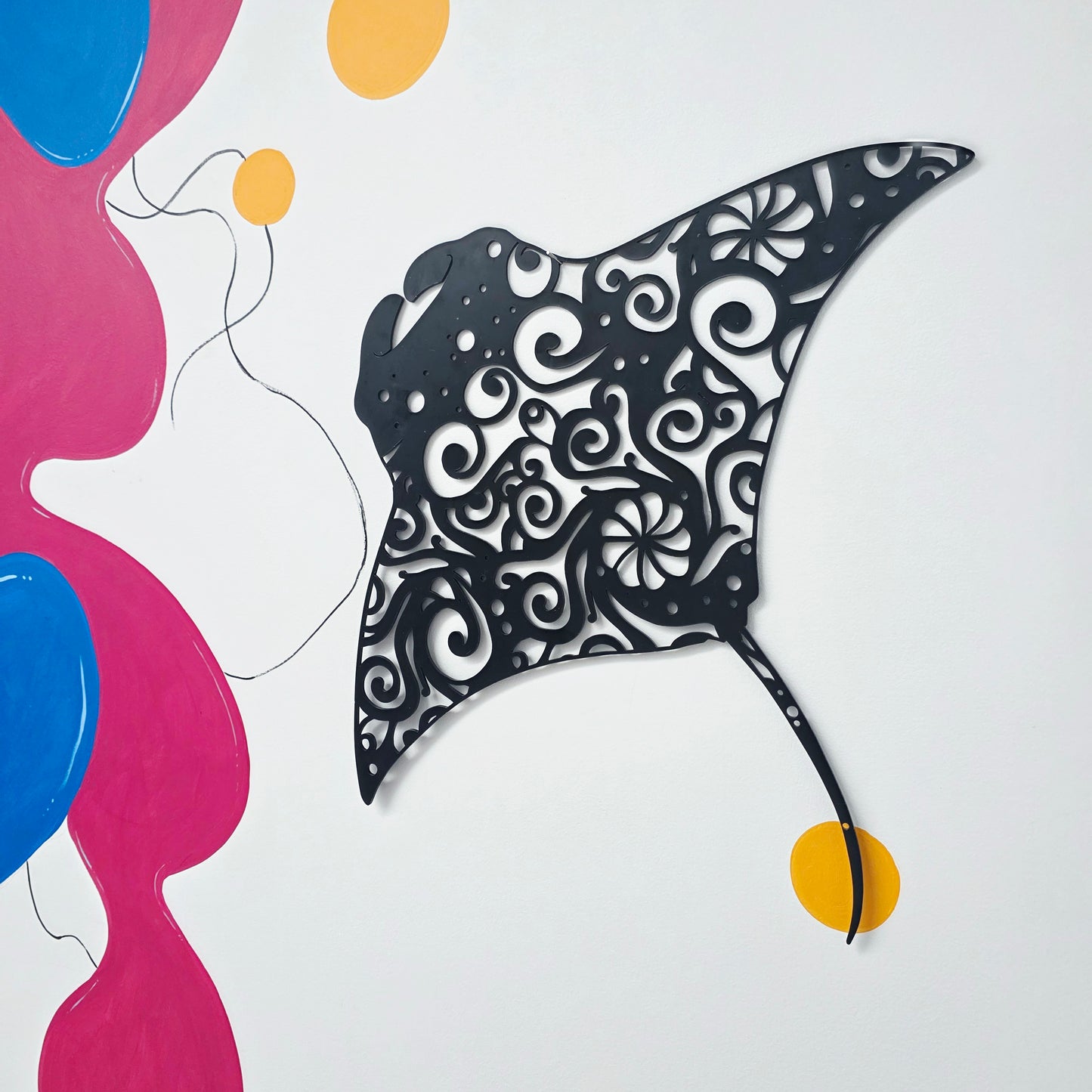 Mandala Manta Ray Wall Art