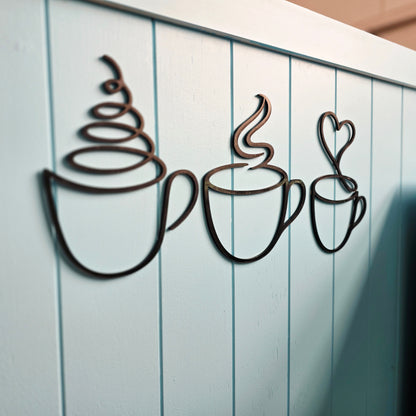 Coffee Line Art Wall Set