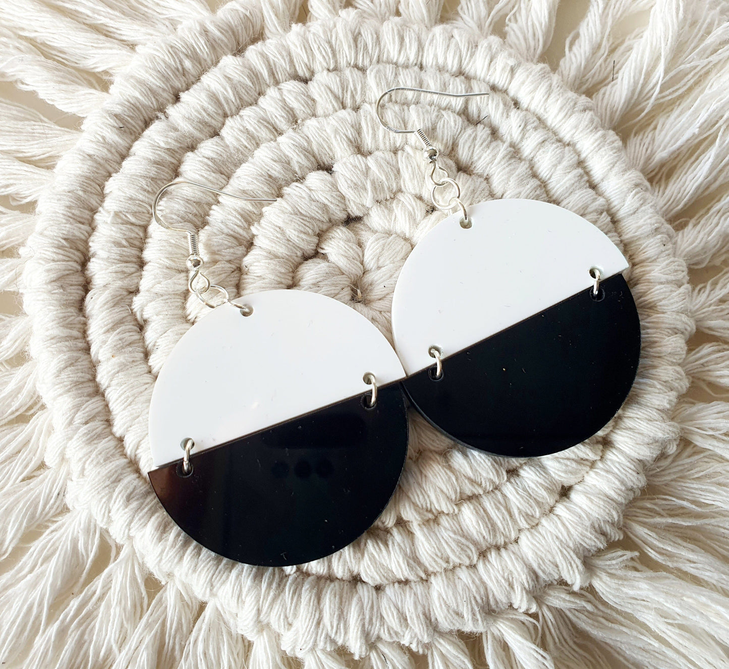 Round Two Colour Earrings Whimsic 