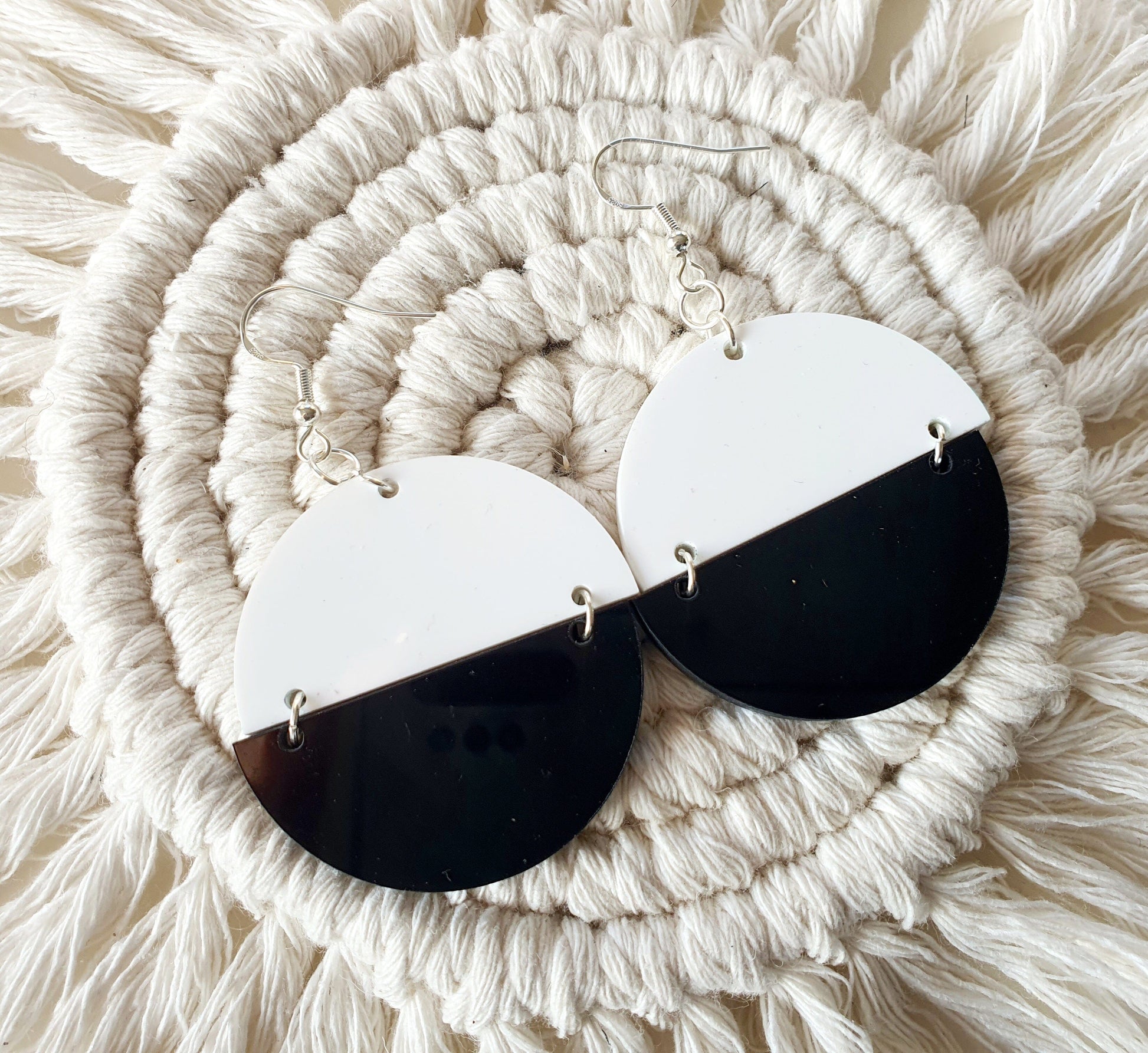 Round Two Colour Earrings Whimsic 