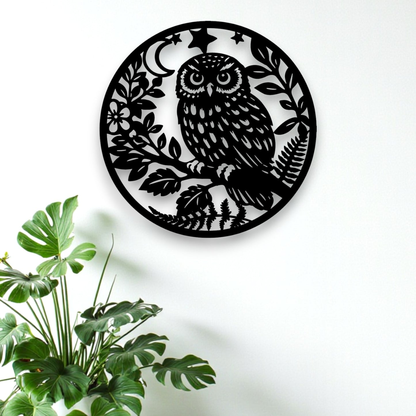 Moonlight Morepork Wall Art