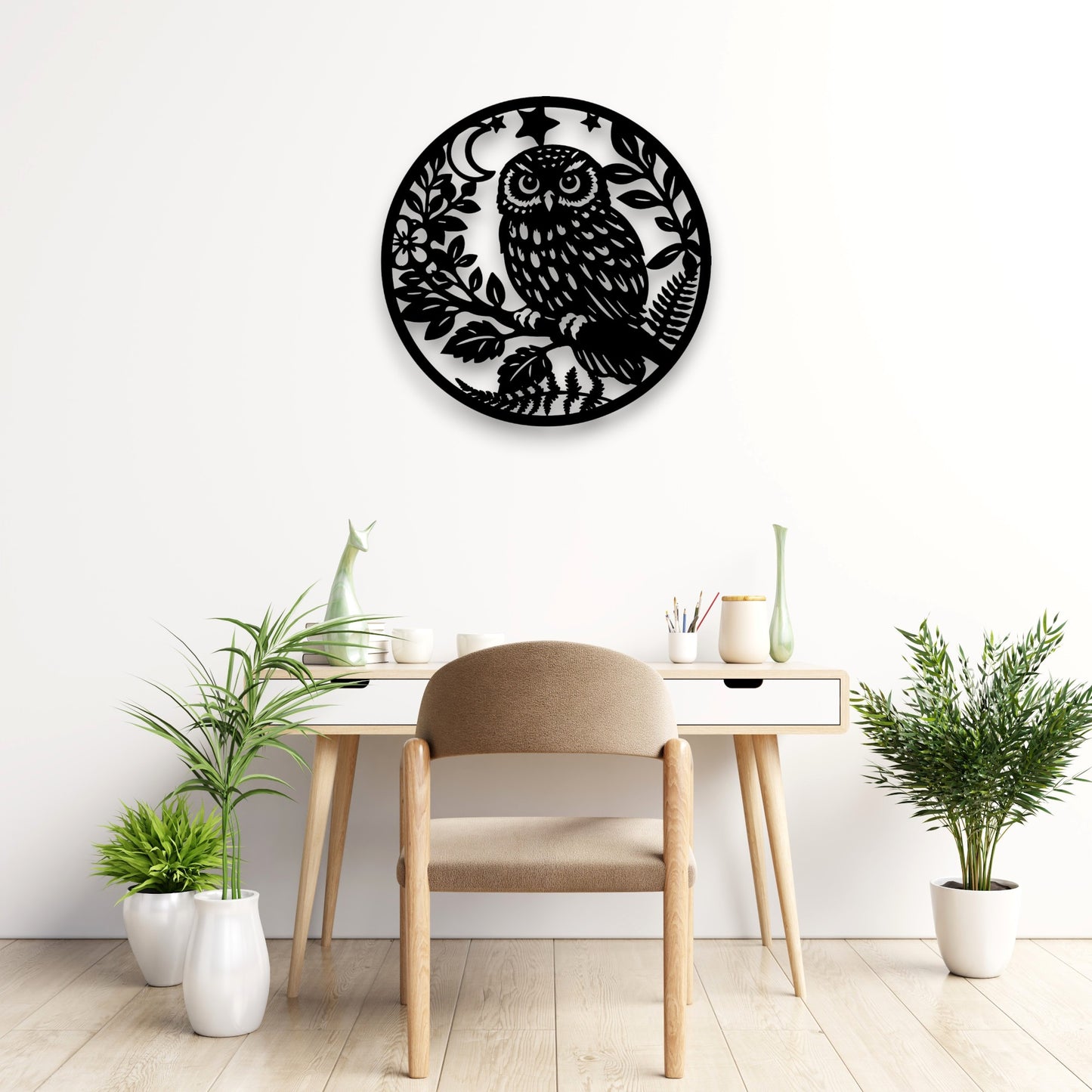 Moonlight Morepork Wall Art