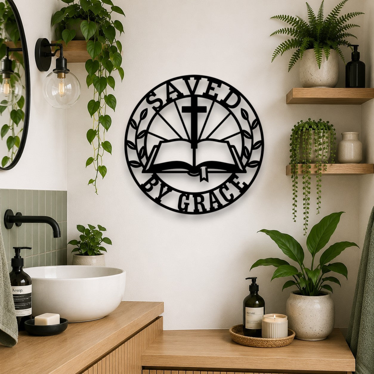 Saved By Grace Wall Art