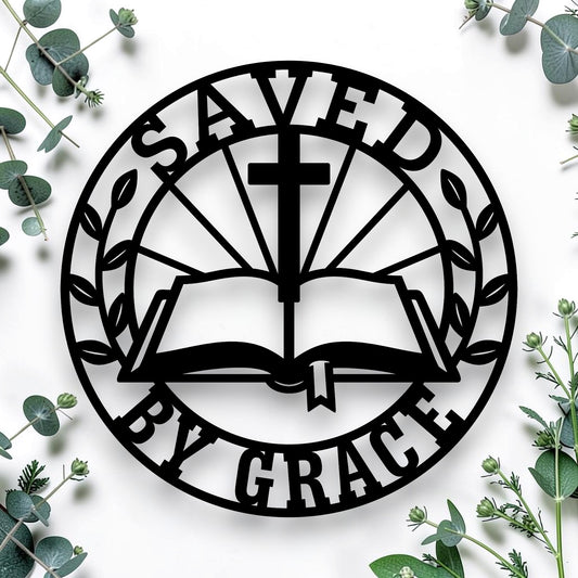 Saved By Grace Wall Art