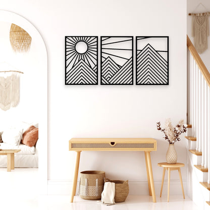 Mountain & Sunshine Wall Art Set