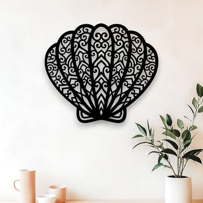 Mandala Shell Wall Art