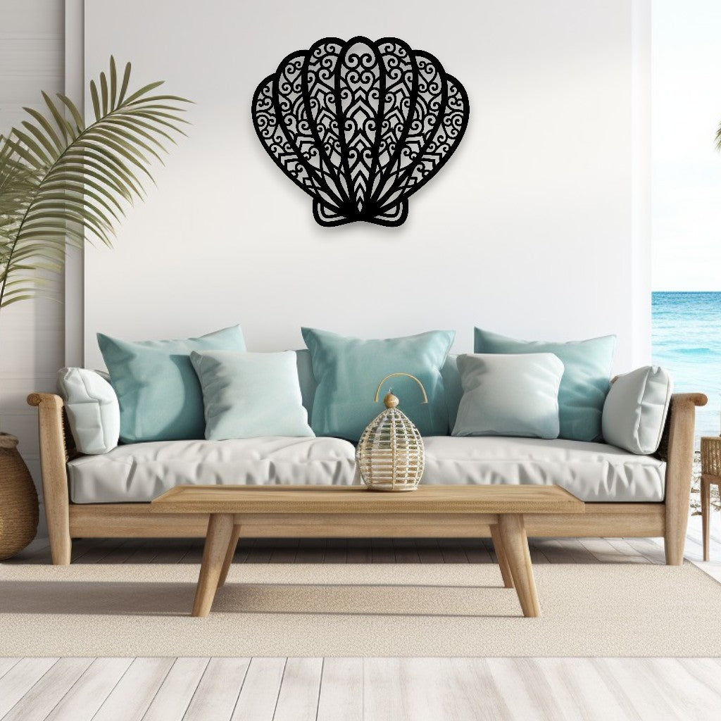 Mandala Shell Wall Art