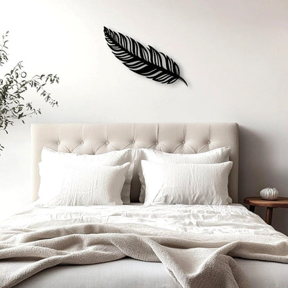 Simple Feather Wall Art Wall Decor Whimsic 