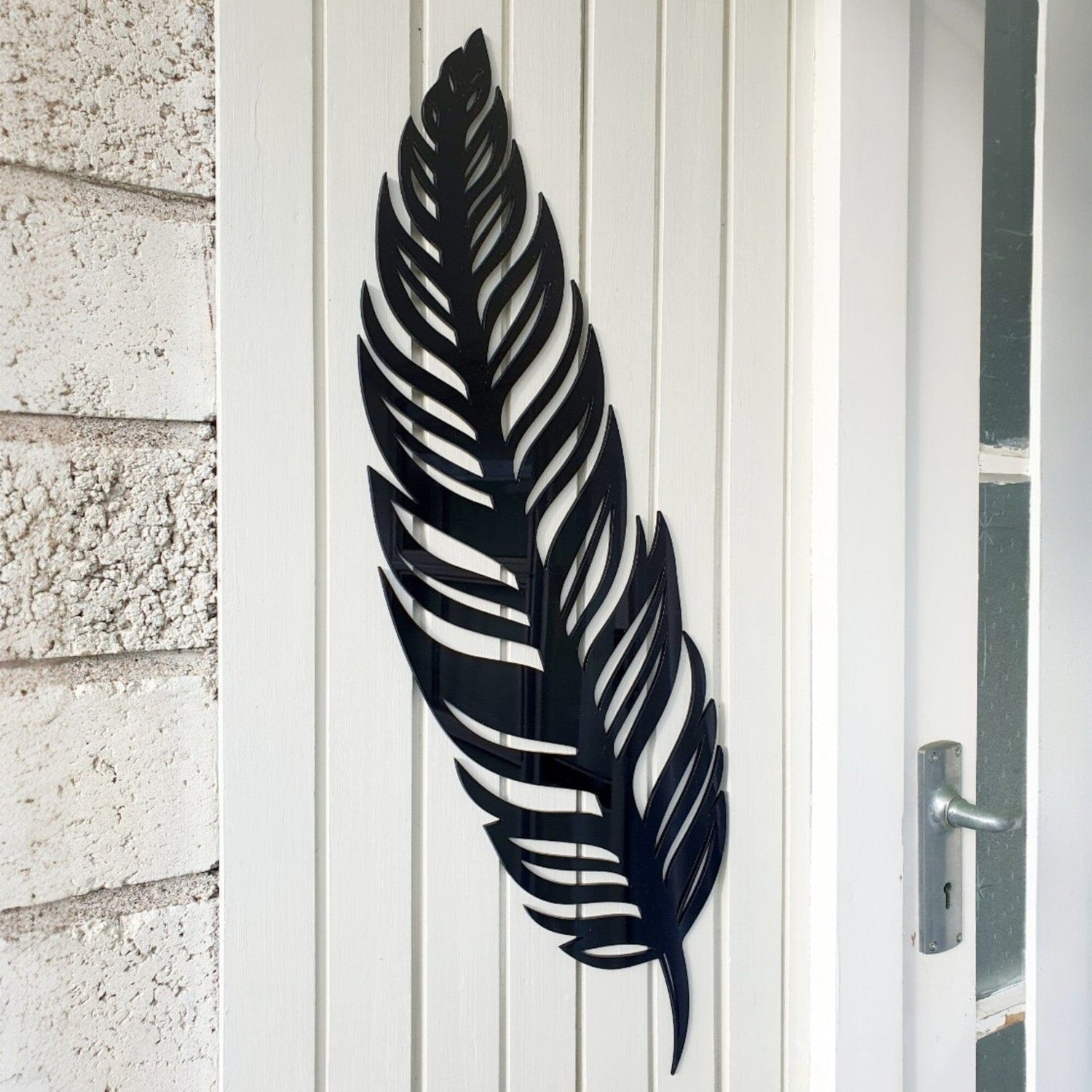 Simple Feather Wall Art Wall Decor Whimsic 