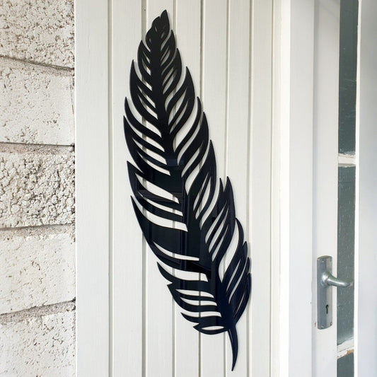 Simple Feather Wall Art Wall Decor Whimsic 