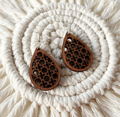 Simply Rattan Earrings Earrings Whimsic 