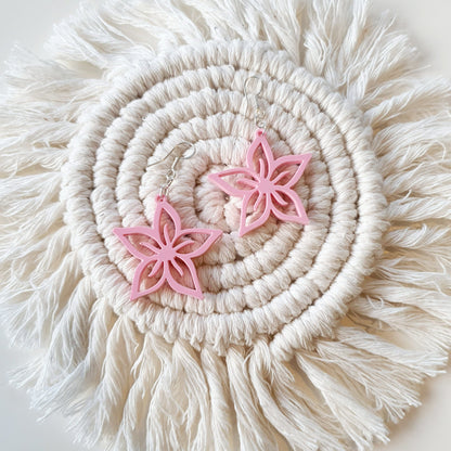 Spring Floral Earrings Earrings Whimsic Pink 