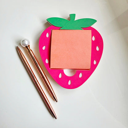 Strawberry Sticky Note Holder Whimsic 