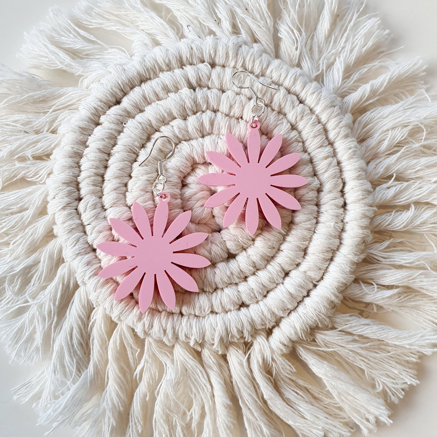 Sunshine Floral Earrings Earrings Whimsic Pink 