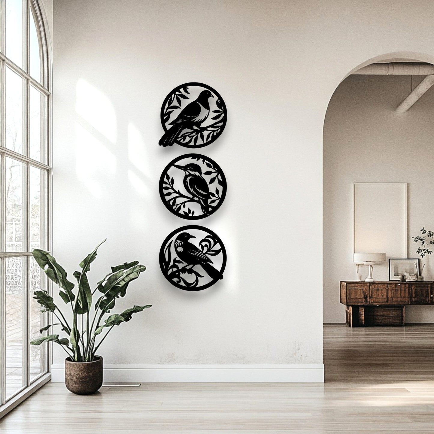 Three Piece Bird Wall Art Set Whimsic 